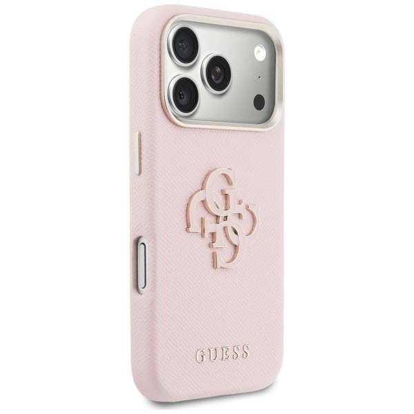 Guess FW Resin Big 4G Logo Case for iPhone 17 Pro 6.3" Pink - GUHCP17L5PS4RGGP