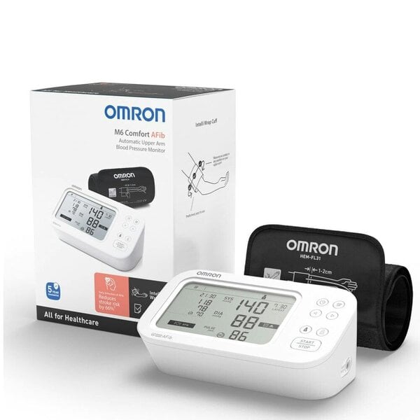 Omron HEM-7380-E M6 Comfort Afib Upper Arm Blood Pressure Monitor