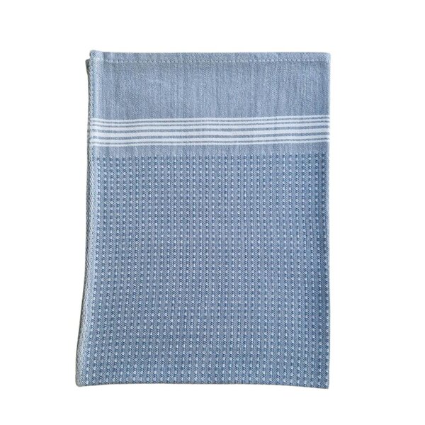 Cotton and Olive Tuana Cotton Hammam Hand Towel, Blue | Set of 2