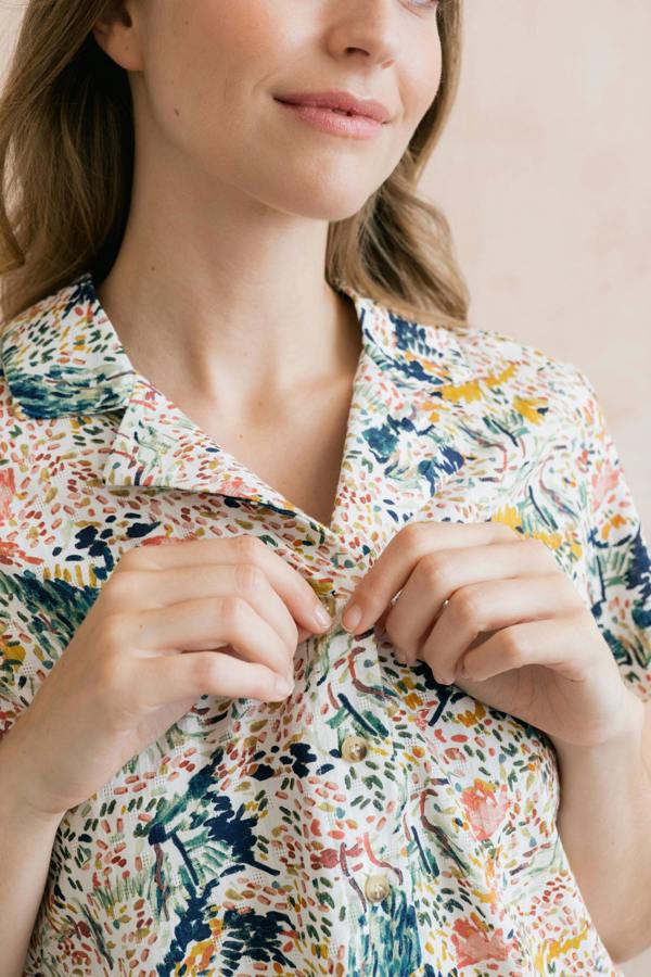 Lily & Me Pippa Organic Cotton Ditsy Print Shirt