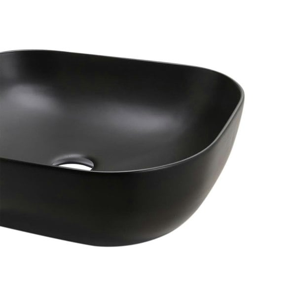 Ceramic Sink with Matte Black Finish for Bathroom Bathroom Sinks Living and Home