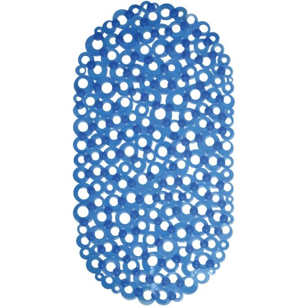 Showerdrape Otto Blue Anti Slip PVC Bath Mat 69cm x 36cm