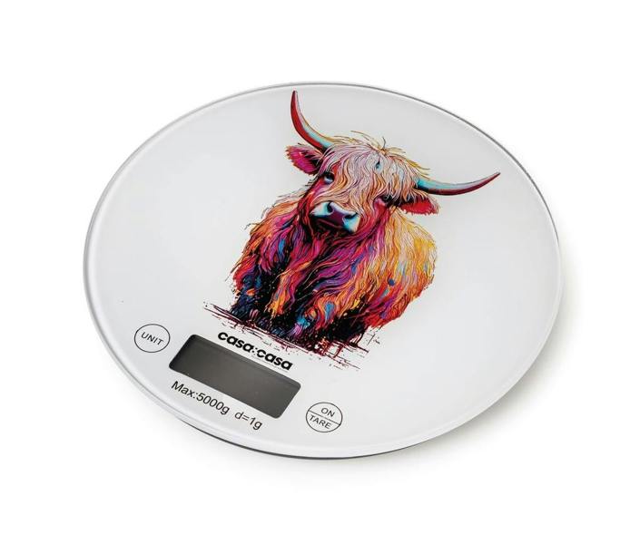 Blue Canyon Hamish Highland Cow Kitchen Scale