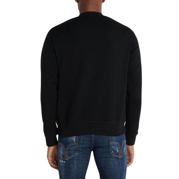 Dsquared2 Cool Fit Logo Black Crew Neck Jumper XS