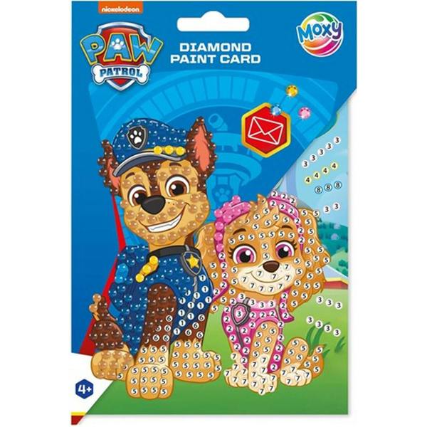 Paw Patrol Diamond Painting Card and Envelope - White