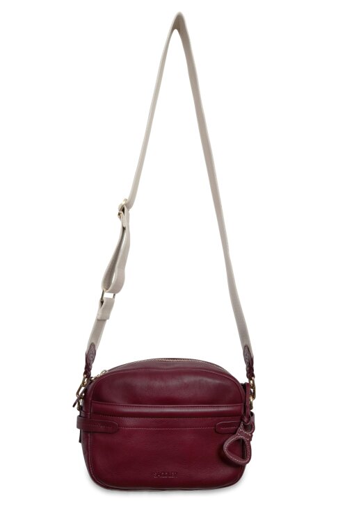 SADDLER Laura Leather Camera Bag - Handmade by Saddler – Compact, Stylish & Practical - Bordeaux