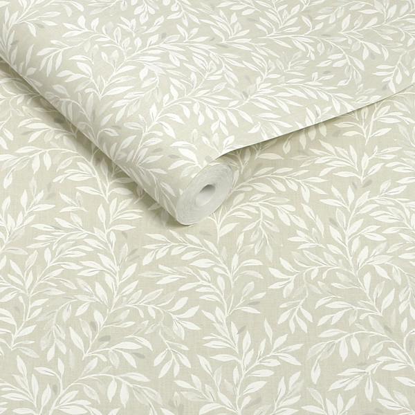 Next Ivory Ditsy Leaf Wallpaper