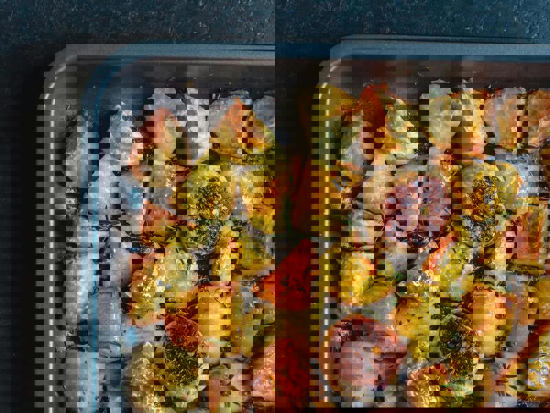 MasterClass Twin Pack - Non-Stick Roasting Pan and Oven Tray