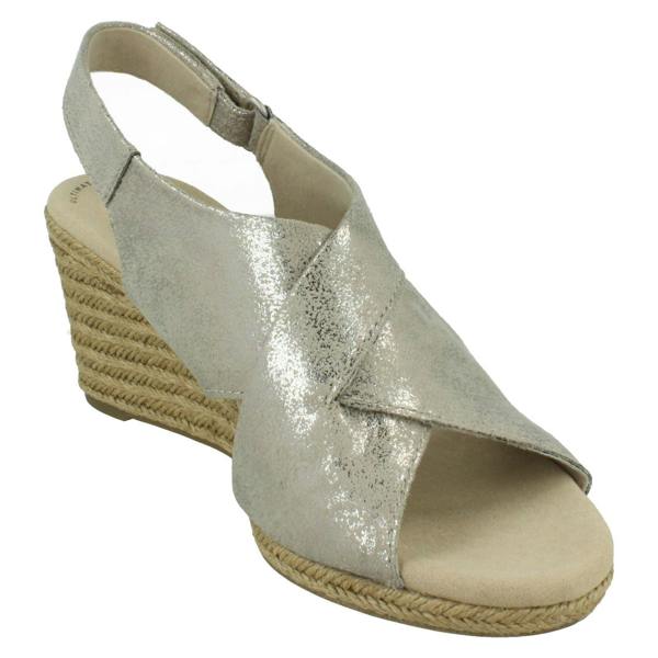 Clarks Ladies Clarks Slingback Wedge Heel Sandals Lafley Alaine