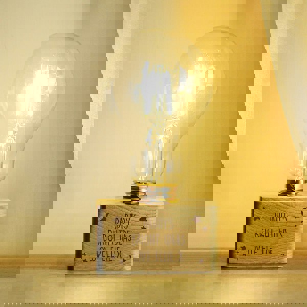 Personalised Memento Company Personalised Stars LED Bulb Table Lamp