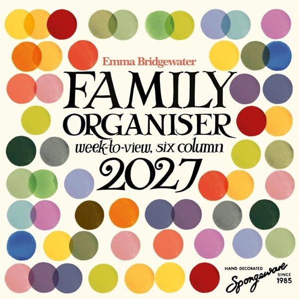Emma Bridgewater Family Organiser 2027, Family Planners, Week To View, Art, Gift