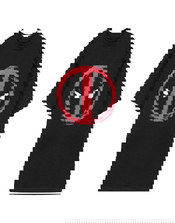 Marvel Mens Black Face T-shirt Short Sleeved T-Shirt