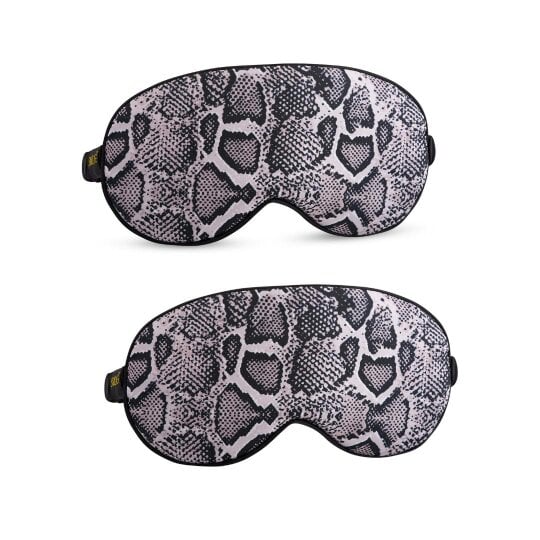 Satin Sleep Mask Twin Pack Sets - Various Designs - Snake