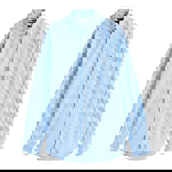 Tommy Hilfiger Mens Embroidered Logo Regular Shirt - Vessel Blue - 