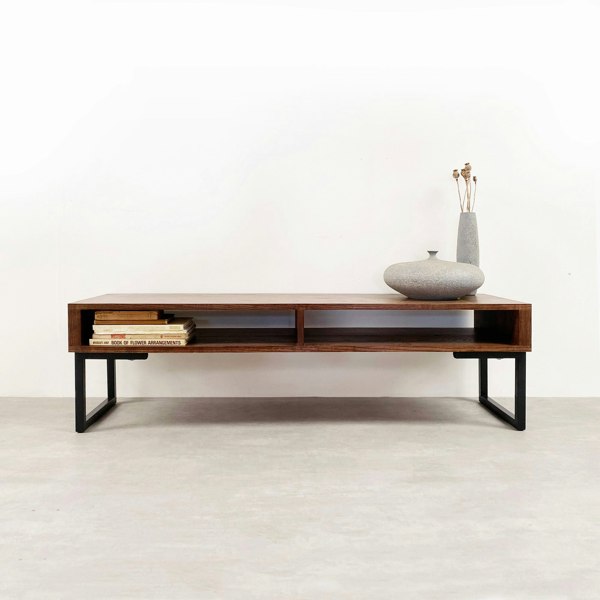 The Urban Editions Darwen Solid Wood Coffee Table On Minimalist Square legs