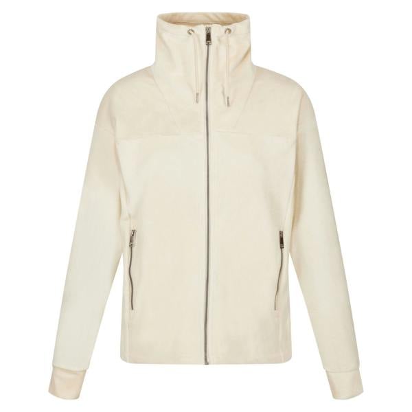 Regatta Womens Velour Full Zip Fleece Jacket - Light Vanilla