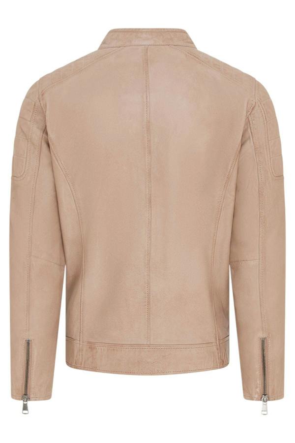 Infinity Leather Men's Modern Classic Leather Quilted Biker Jacket - Derry