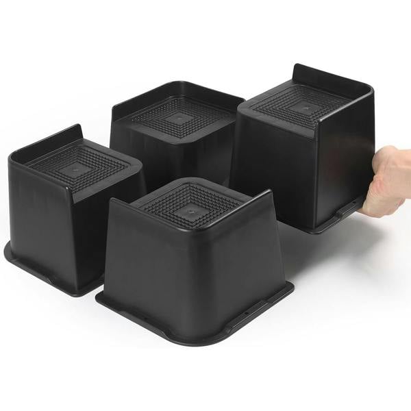 Havendro 4Pcs Bed Risers Heavy Duty Lifter for Bed Sofa Table Chair Leg Support