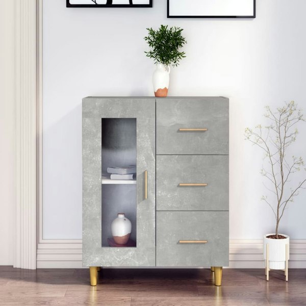 Berkfield Sideboard Concrete Grey 69,5x34x90 cm Engineered Wood