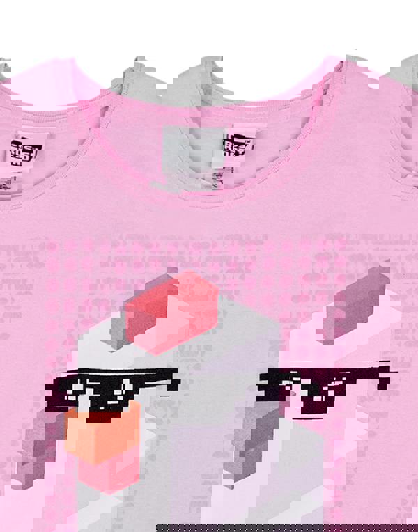 Crossy Road Girls Pink Short Sleeved T-Shirt