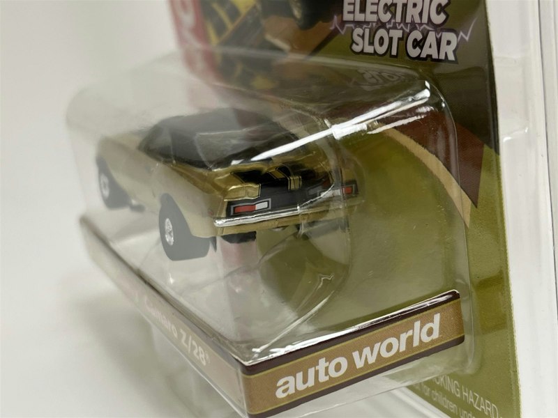 Auto World Slot Cars 1968 Chevy Camaro Z/28 Gold Thunderjet Ultra G HO Slot Car SC379-5