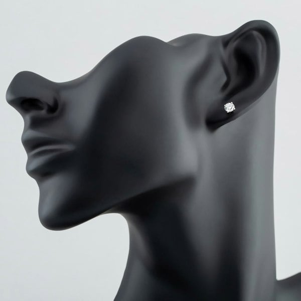 T. H. Baker Platinum 0.80ct Brilliant Cut Diamond Stud Earrings 5035E/PL/DQD80