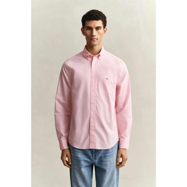 Gant Mens Poplin Shirt - Pink - 