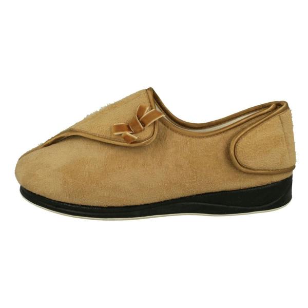 Padders Ladies Padders Hook And Loop Comfort Slippers Penny