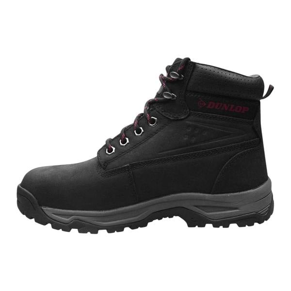 Dunlop Womens/Ladies Nubuck Steel Toe Cap Safety Boots - Black - 