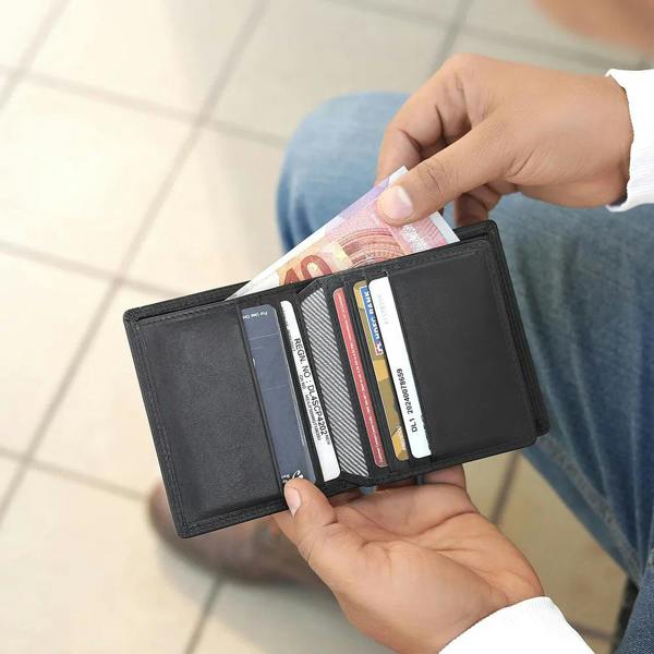 Leather Credit Card Holder – Dominic Leon Black 06
