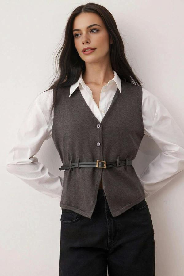 WOVCOR Premium Yarn Knit Vest