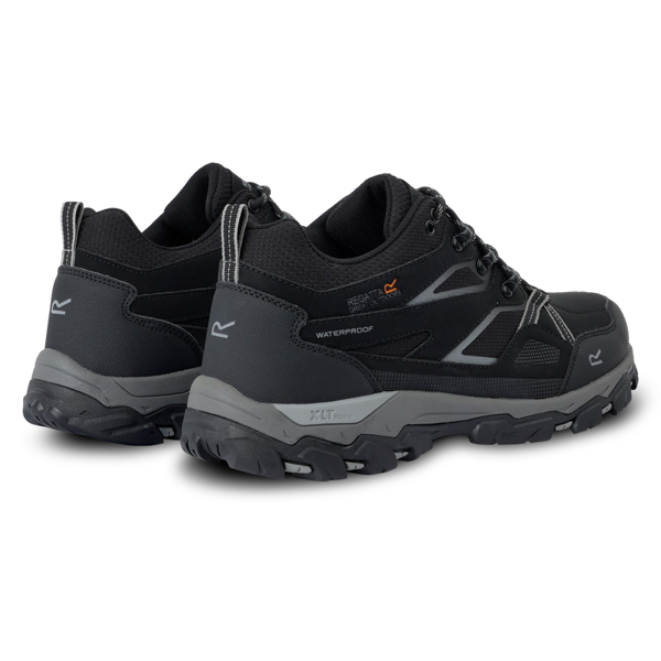 Regatta Mens Holcombe 3 Low Walking Boots - Black/Granite