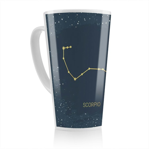 Benjamin Tate Design Gold Scorpio Dining Latte Mug