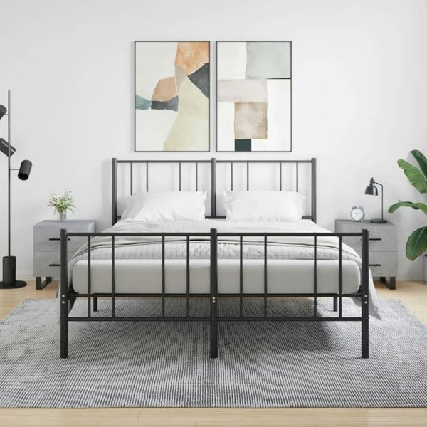 Berkfield Bedside Cabinets 2 pcs Concrete Grey 40x35x47.5 cm Engineered Wood