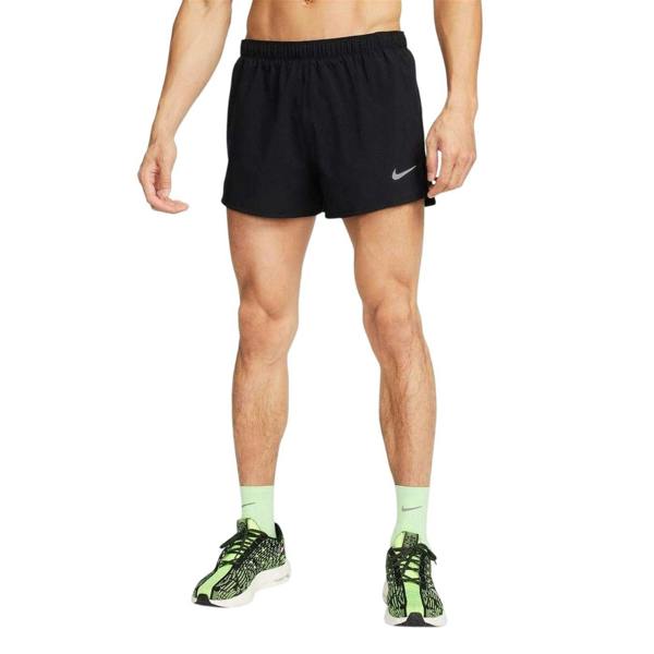 Nike Mens Running Shorts - Black/Silver - 