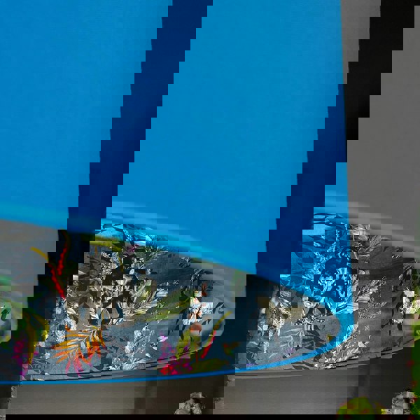 Smoke Deadly Night Shade Silhouette Lampshade in Sapphire. Close Up