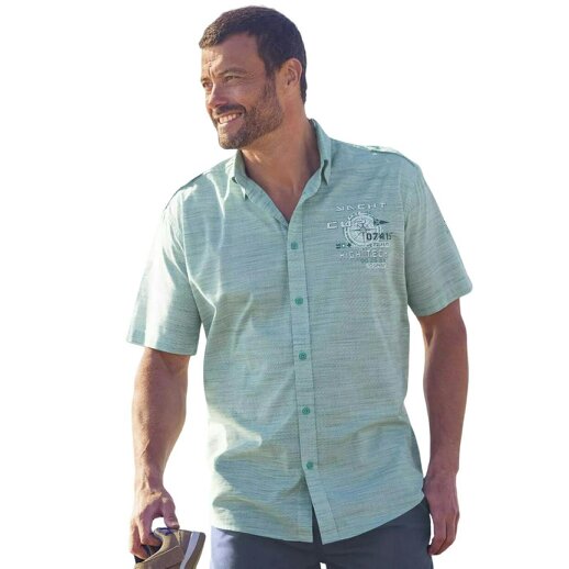 Atlas For Men Mens Slub Shirt - Turquoise