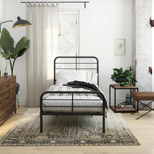 Dorel Home Millie Metal Bed Black - Single