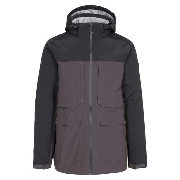Trespass Mens Heathrack Waterproof Jacket - Dark Grey - 