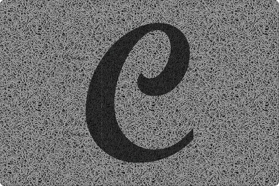 Nicoman Personalised Monogrammed Initial Letter Doormat 60 x 40cm