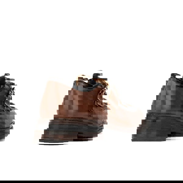 Embassy London Strapp - Brown & Cow - Women’s leather loafer with buckle