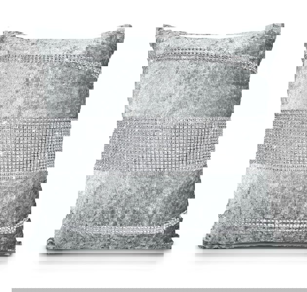 Intimates Luxury Crushed Velvet With 3 Tier Diamante Detail - 43cm x 43cm