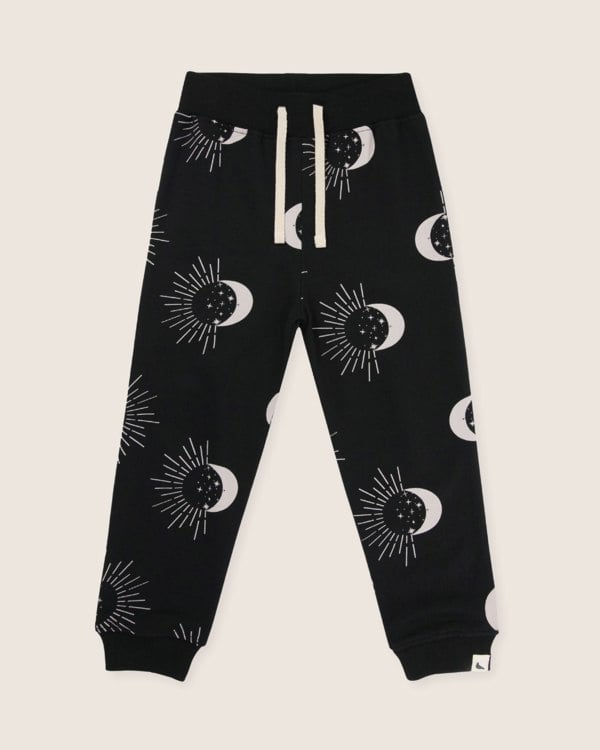 organic cotton Black Astrology Print Joggers - image 2