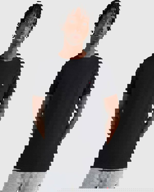 Tommy Hilfiger Core Stretch Mens Slim C-Neck T-Shirt - Black