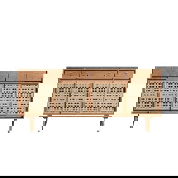 Bertha Rattan Sideboard with Drawers, Pine Wood-Rit Concept-Rit Concept