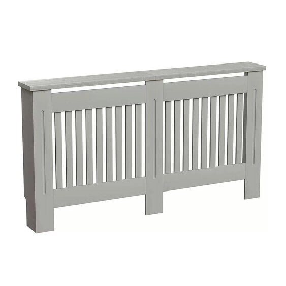 Neo Grey Decorative Wooden Radiator Cover Large