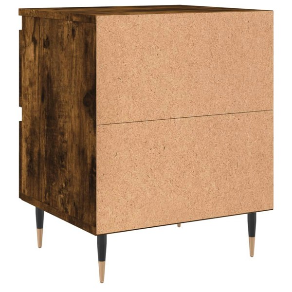 Berkfield Bedside Cabinet Smoked Oak 40x35x50 cm Engineered Wood