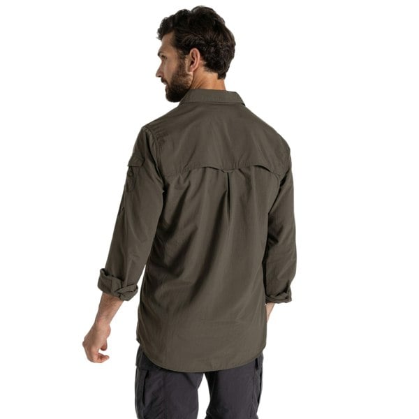 Craghoppers Mens Adventure III Nosilife Long-Sleeved Shirt - Woodland Green