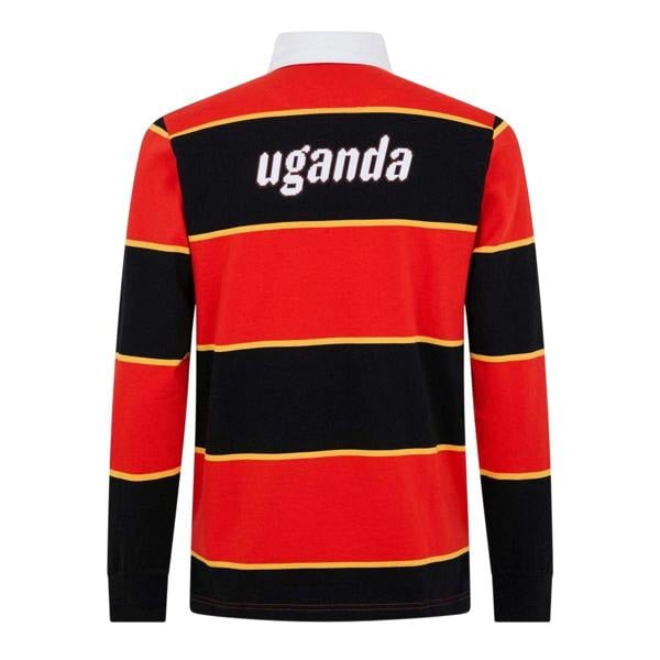 Puma Mens Lifestyle Striped Long-Sleeved Polo Shirt - Red - 