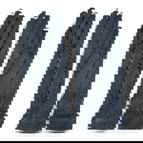 Infinity Leather Men’s Genuine Leather Ribbed Knit Cuff Gloves